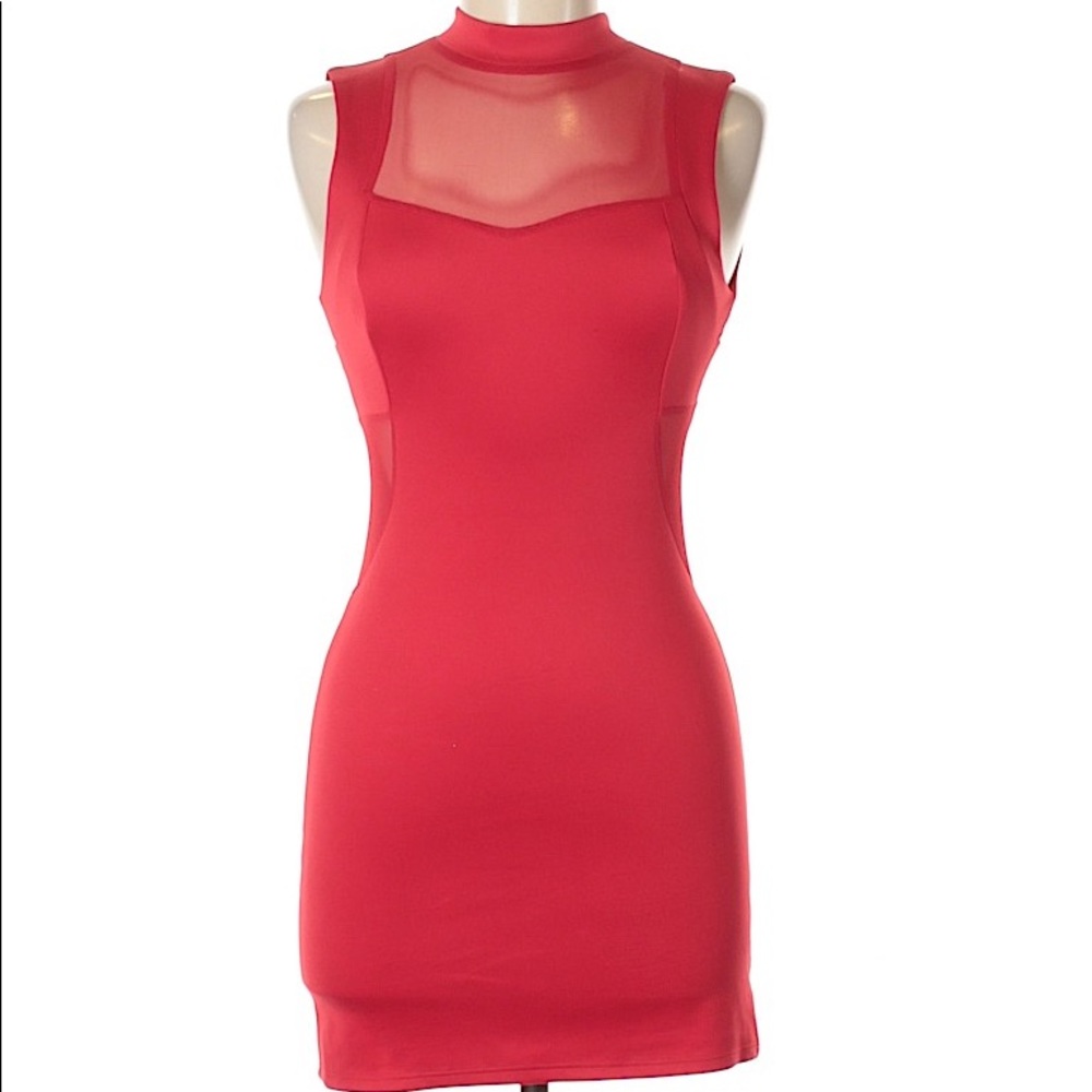Red cocktail dress